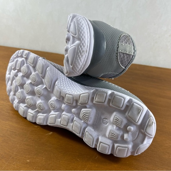 Cool Wave Memory Foam Comfort Slip On Sneakers Gray Moccasins for Women - Picture 6 of 8